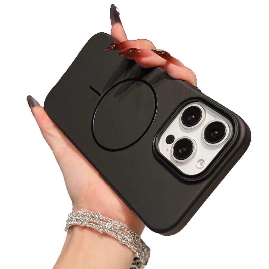 Подходит для iPhone17promax Чехол для телефона с тонким ощущением кожи, с магнитным притяжением в виде круга, Apple 16, передовое ощущение, противоударный, жесткий PC чехол 15