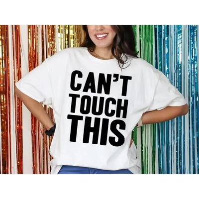 Cant Touch This T Shirt Personalised Fancy Dress 90s Hen Stag Weekend 1990s Top