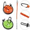 Rally Rope Strap Hooks Portable Tow Rope Safety Bungee Cord Bike Tow Cable Towing Pull Rope