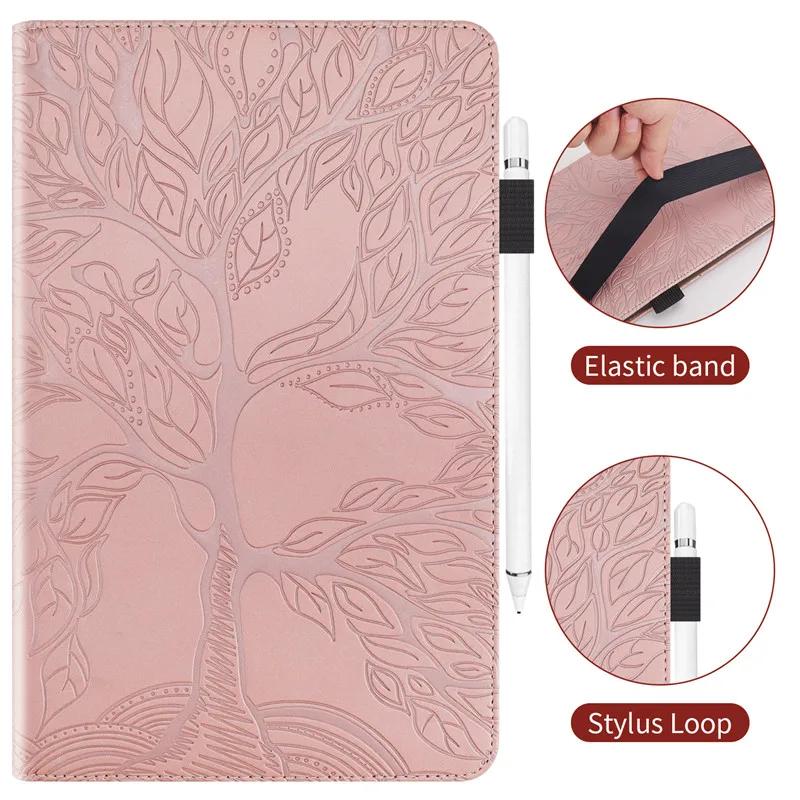 Чехол Funda For Redmi Pad Pro Case 12.1 дюймов Emboss Tree PU Leather Flip Cover для Poco Pad Xiaomi Redmi Pad Pro Case Coque 12.1"