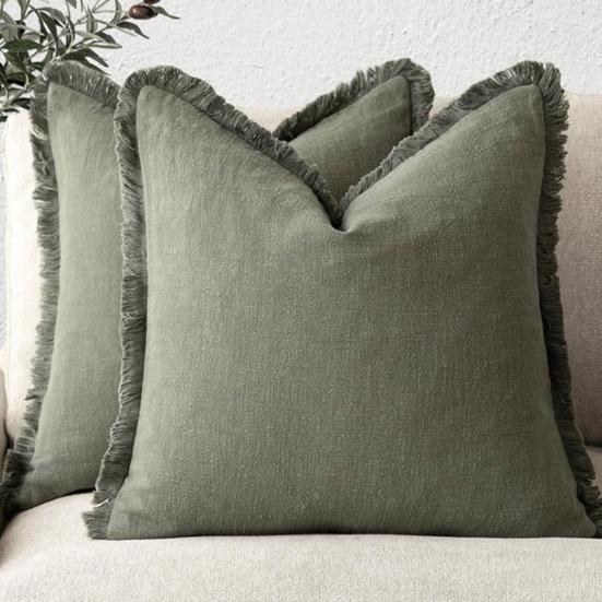 Наволочка с короткой бахромой, квадратная, в богемном стиле, для украшения офисного дивана