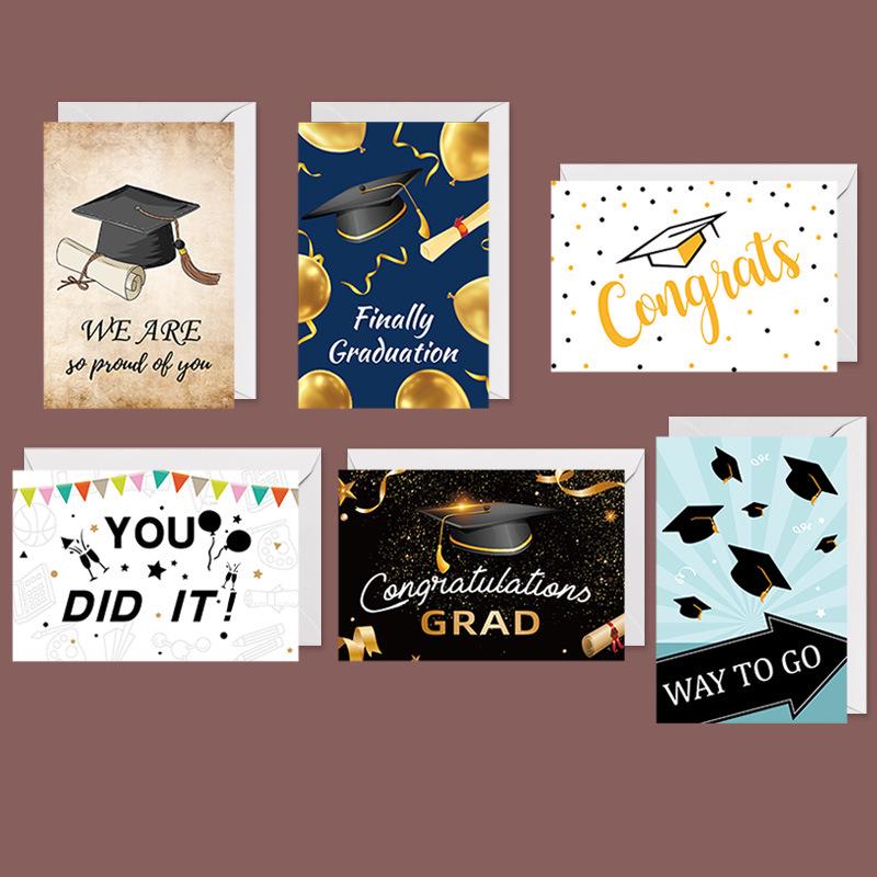 «Поздравительная открытка с золотым тиснением на День благодарения, Рождество, праздник или день рождения с конвертом»