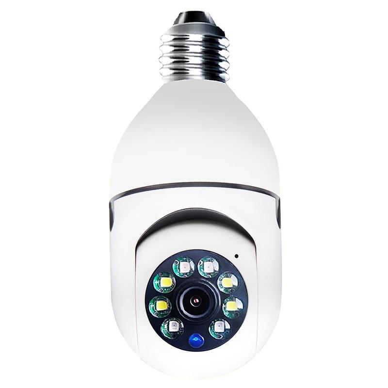 Bulb Security Camera with 360° Pan/Tilt, Two-Way Audio, Instant Video Streaming, Multi-Person Sharing, Cloud and SD Card Storage (not Included)