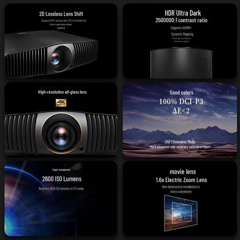 BenQ W6000L 4K HDR Home Theater Laser Projector (CN version)