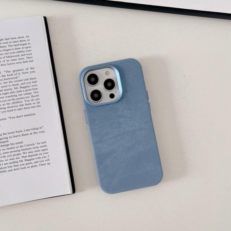 Магнитный Фланелевый Чехол для Телефона IPhone 17 Pro Max 16 15 С Текстурой Микрофибры Ударопрочный Полное Покрытие
