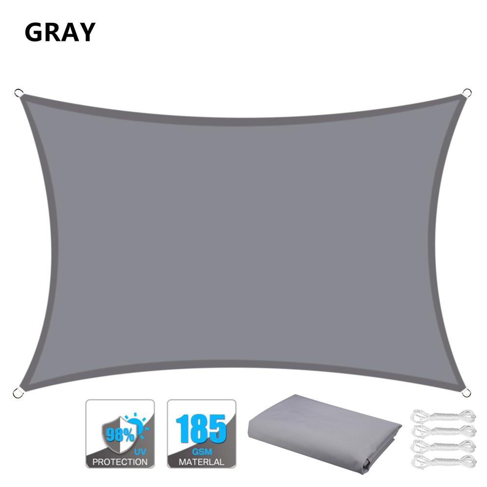 Waterproof Sun Shade Sail 98%UV Block Canopy Awning Square Rectangle 3m*3m/3.6m*3.6m/5m*3m/4m*3m FOR Garden Lawn Patio 40%OFF