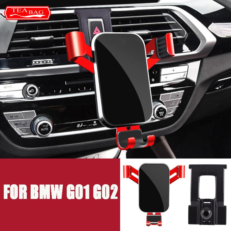Car styling Mobile Phone Holder For BMW G01 X3 G02 X3 2017 2018 2019 2020 Air Vent GPS Gravity Stand Special Navigation Bracket