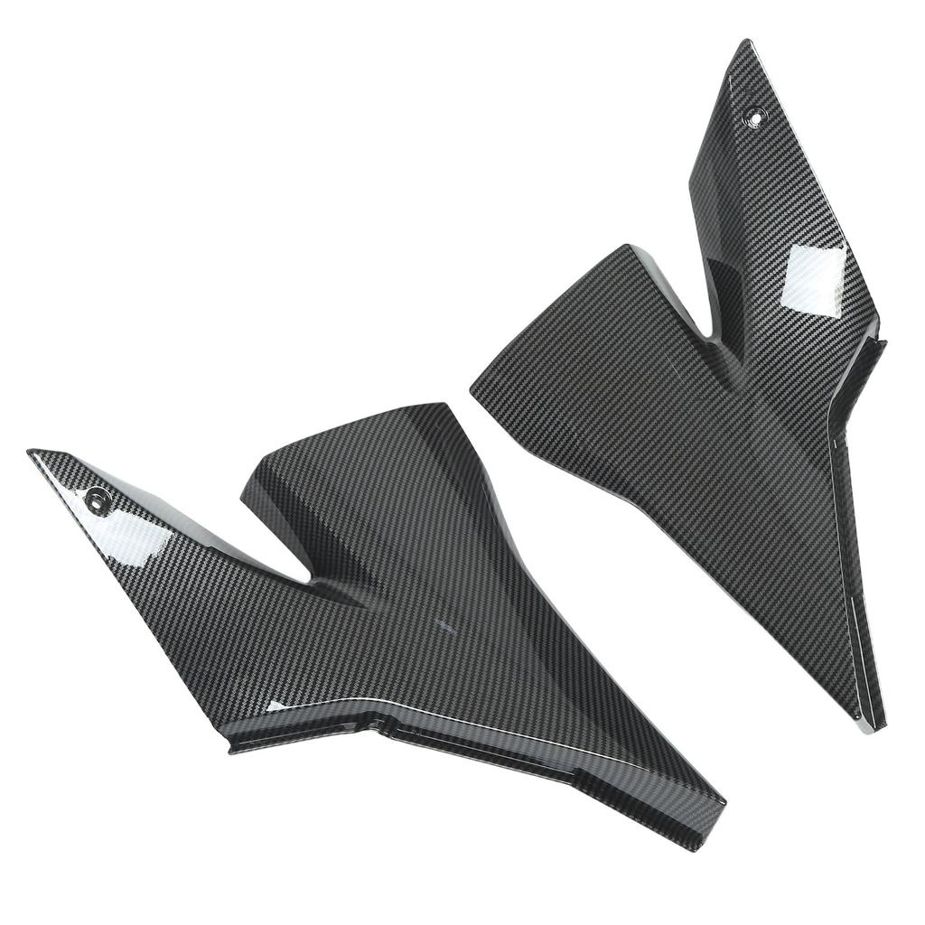 2PCS Motorcycle Fuel Tank Side Panel Cover Carbon Fiber Style Fairing Replacement for ZX 10R 2004‑2005