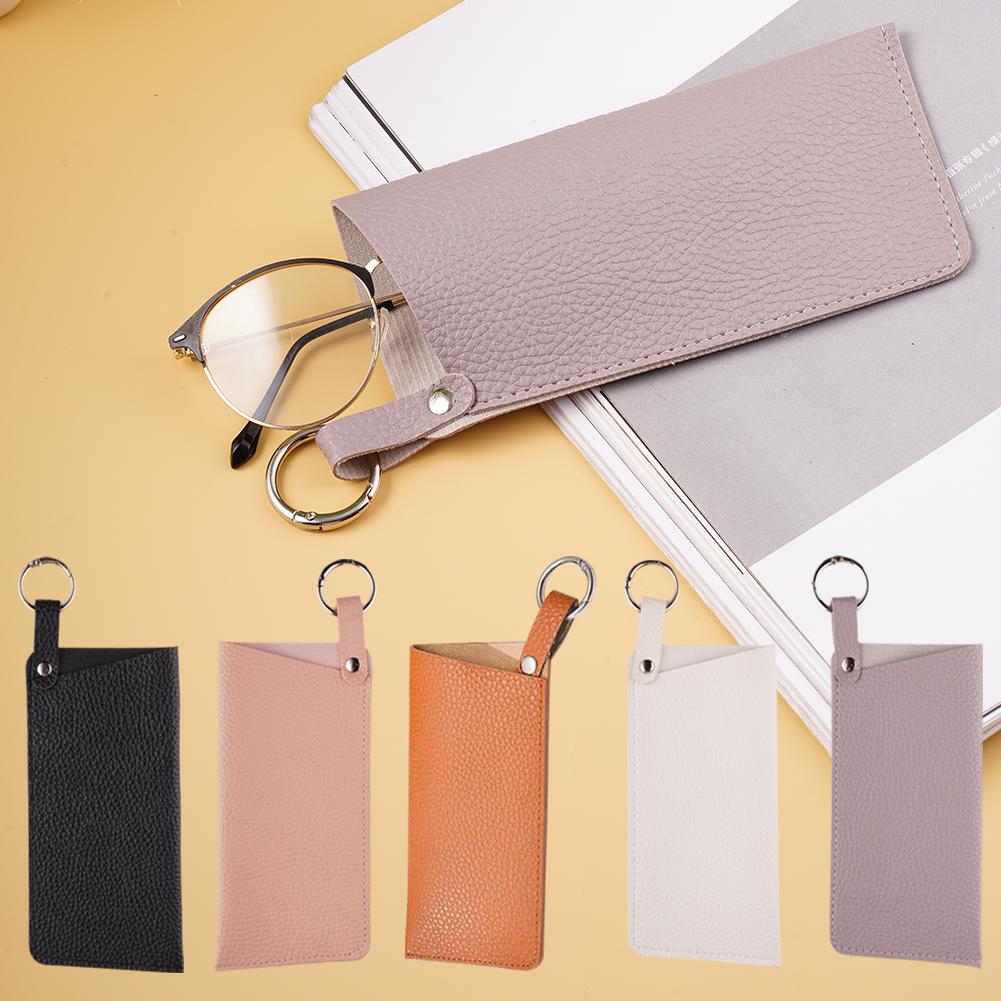 Кожаный чехол для хранения солнцезащитных очков Чехол для очков для чтения Защитная коробка Подвесной чехол для очков Портативный чехол для солнцезащитных очков