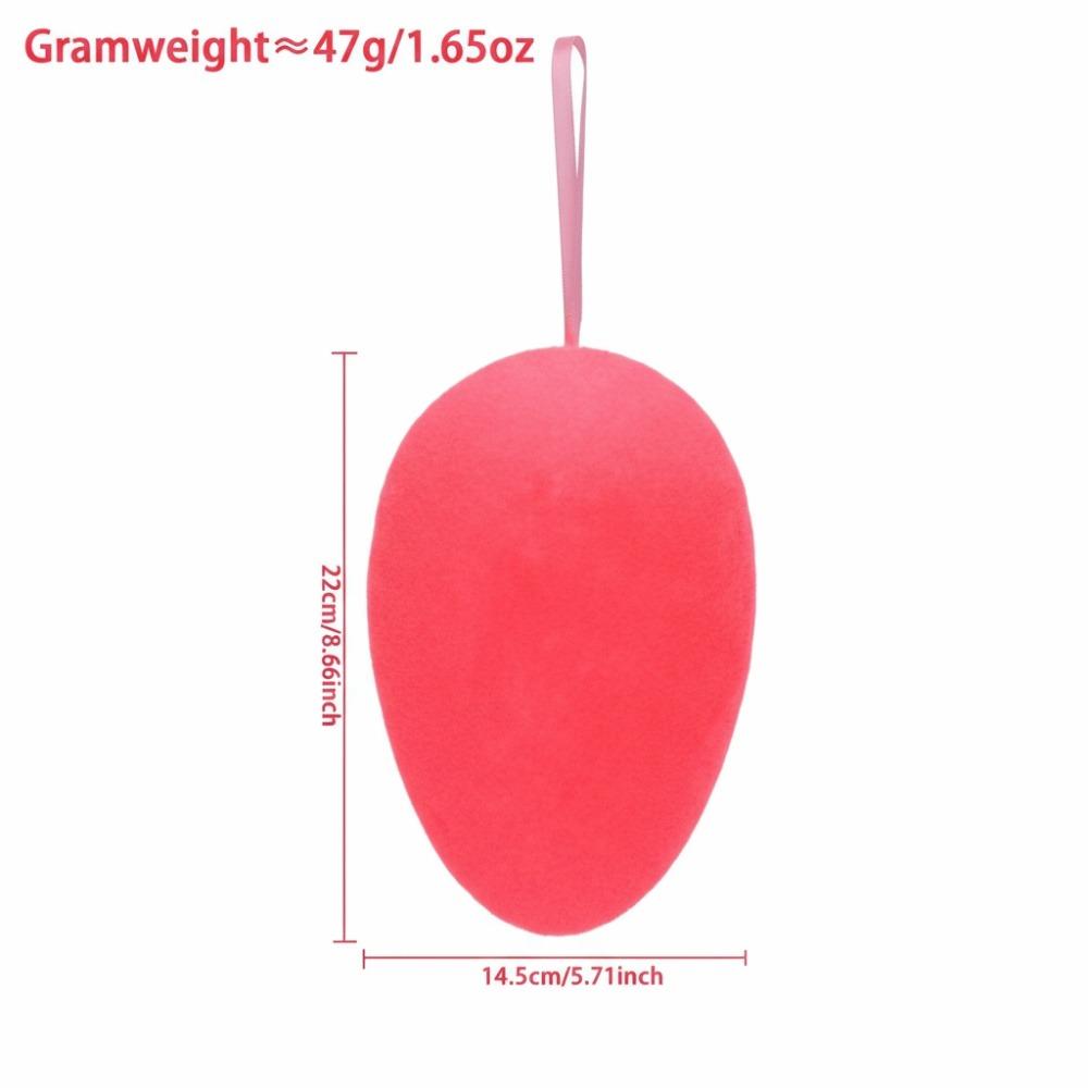 Flocking Design Easter Egg Ornament Colorful Flocking Handmade Craft  Craft Display