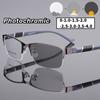 Men Business Pochromic Glasses Unisex Outdoor Color Changing Myopia Eyewear Women Trendy Travel Anti-UV Sunglasses 0-1.0-4.0