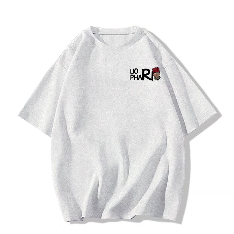 2025 Летняя женская футболка свободного кроя из чистого хлопка оверсайз с коротким рукавом для подростков