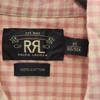 RRL Check Pattern Long Sleeve Western York Button Down Shirt XS Pink Men's Used