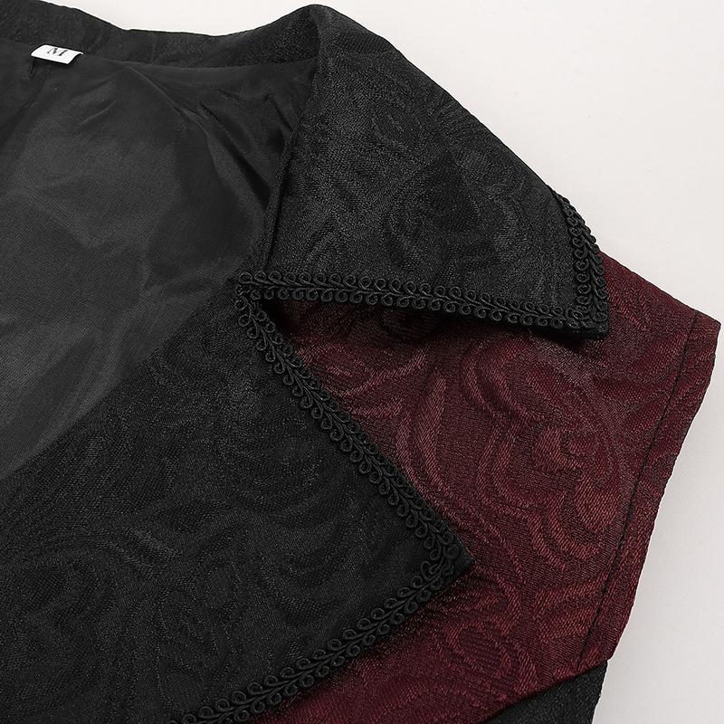 Мужской повседневный жилет Хэллоуин куртка костюм без рукавов лацкан джентльмен вечеринка