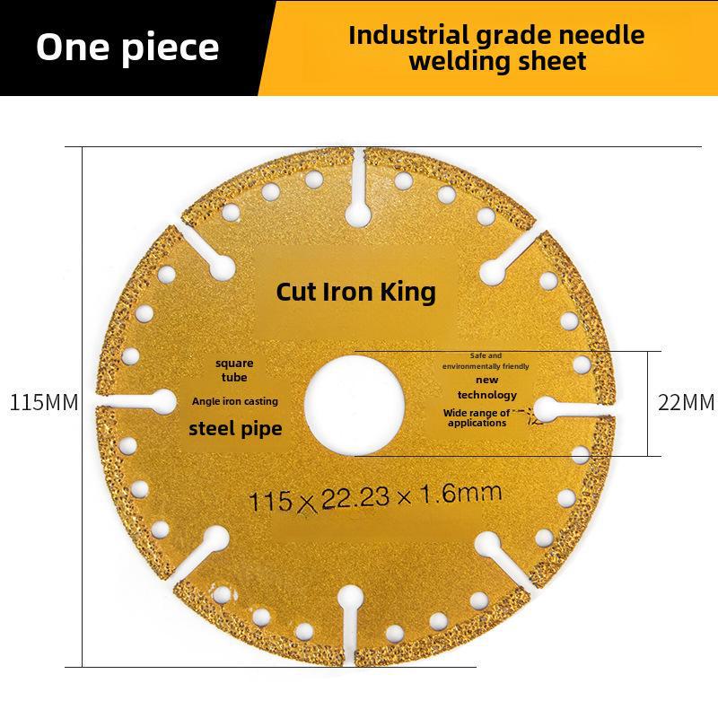 Паяный алмазный чугунный режущий диск для угловой шлифовальной машины