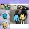 Color Childrens Solid Backpack Canvas Large Capacity Curved Straps Shoulder