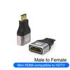 8K HDMI-compatible2.1 Connector Cable Adapter 90 Degree Right Angle Male To Female HDMI-compatible Extender for PC TV PS5 Laptop
