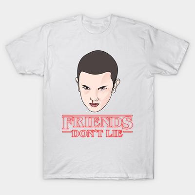 Футболка женская Friends Dont Lie Eleven Harajuku Print Kawaii футболка летняя женская футболка с коротким рукавом топ