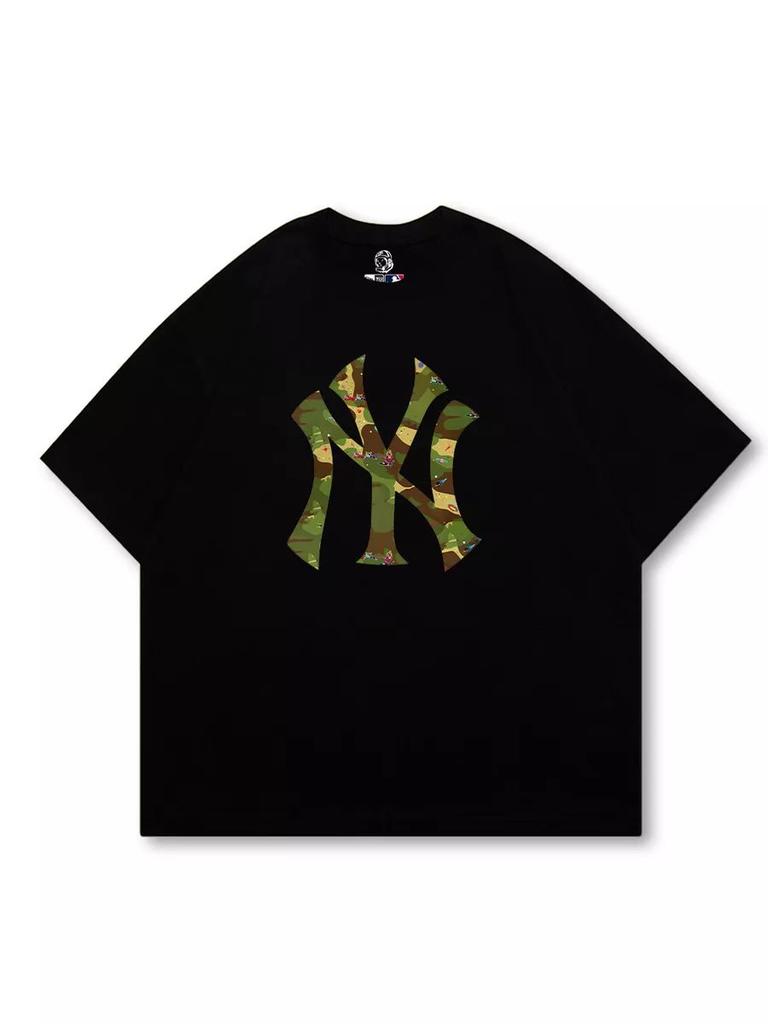 Свободная хлопковая футболка с принтом в стиле Y2K