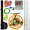 Sougayilang Fly Fishing Rod Set 2.7M Fly Rod and Reel Combo and Tube Bag Lures Set Fishing Tackle