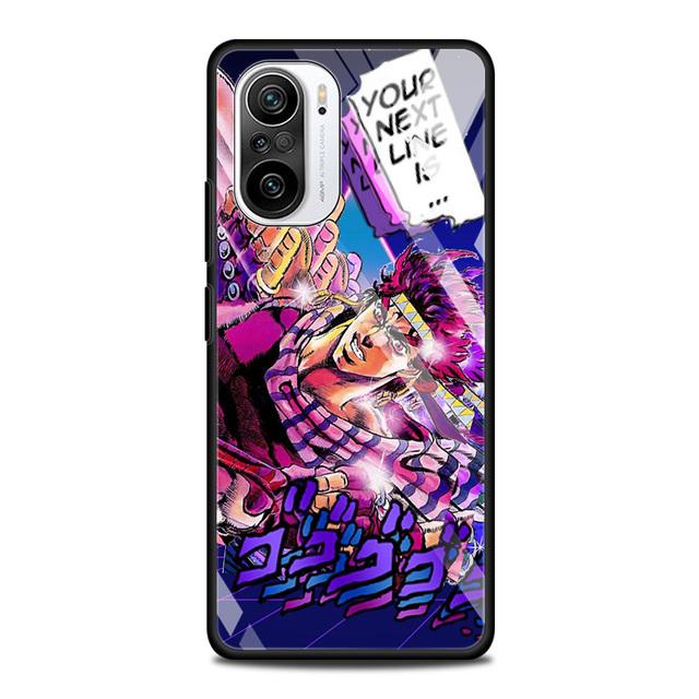 Чехол из закаленного стекла для Xiaomi Redmi Note 10 Pro Max 9 9s 7 8t 8 K40 K30 Pro Plus 9t 9c 8a 9a, чехол для телефона Jojo Bizarre Aventure
