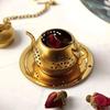 Elegant Golden Teapot-Shaped Stainless Steel Tea Infuser-Reusable Strainer for Loose Leaf and Herbal Teas
