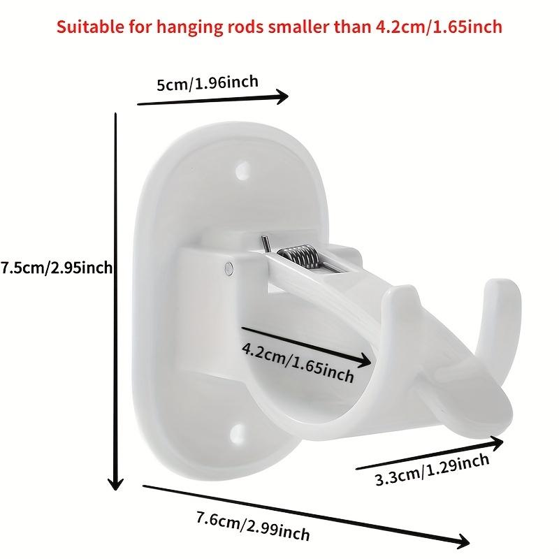 2 шт. кронштейны для карнизов без сверления, держатели для карнизов, самоклеящиеся крючки для карнизов, регулируемые вешалки для штор без гвоздей