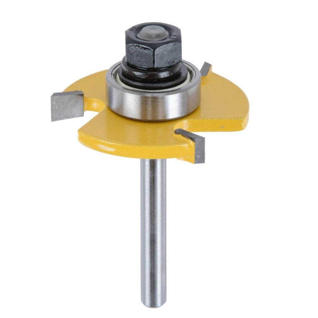 Деревообрабатывающая фреза с хвостовиком 1/4 дюйма, электроинструмент из закаленной стали