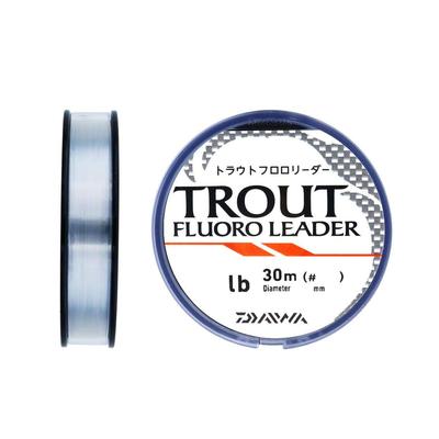 Daiwa Флюорокарбоновая леска Флюорокарбоновый поводок для форели 2 фунта. 30м Натуральный Прозрачный