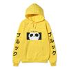 One Piece Blackbeard Hoodie, Skull Print Long Sleeve Pullover Hooded Sweatshirt Anime Streetwear With Sleeve Japanese Letter Print