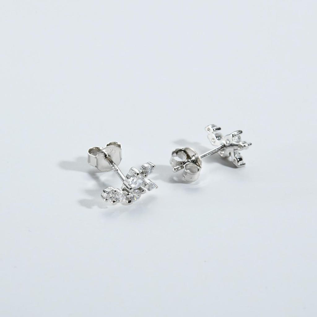 ANDYWEN 100% стерлингового серебра 925 пробы, золотой цветок, циркон, серьги-гвоздики, зажимы для пирсинга, новинка 2023, свадебные украшения, подарок