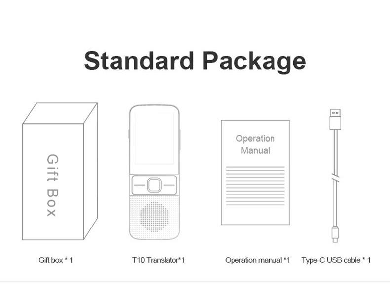 Интеллектуальная ручка-переводчик T10: Инструмент для изучения японского, корейского, русского, немецкого и делового английского языков в режиме офлайн