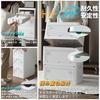 X XUNTAO Storage Box Folding Wooden Lid Case 5-Sided Opening Clothing Stackable Container (S Single Item Black)