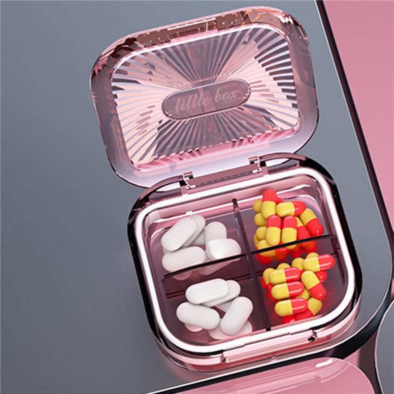 4/6 ячеек ящик для хранения таблеток дорожные коробки для хранения лекарств разделение лекарств мини портативный органайзер контейнер с уплотнительным кольцом