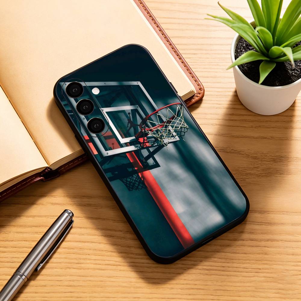 B-basketball D-dunk Phone Case For Samsung Galaxy A73,A72,A71,A70,A53,A52,A51,Others Soft Black Cover