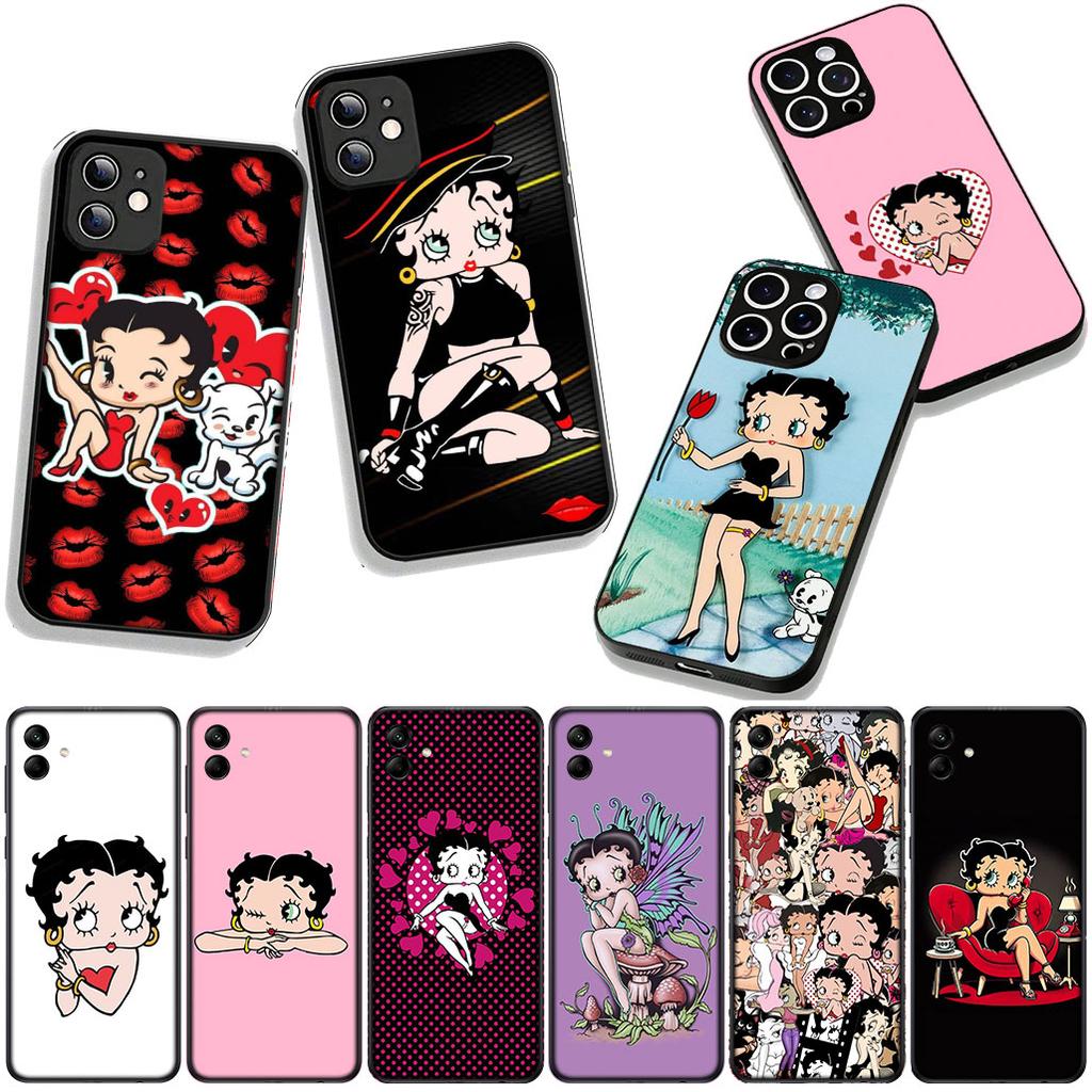 Anime B-Bettys Kawaii B-Boops Phone Case for Samsung Galaxy A36 A17 A26 A07 A35 A54 A53 A13 A33 A34 S8 S9 S20 S21 FE S10 Plus