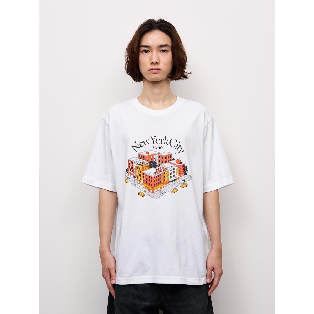 GU by Uniqlo Графическая футболка Yunosuke+us