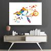 Абстрактные акварельные плакаты и принты молодые баскетболисты современное настенное искусство холст живопись для спортивных комнат украшение дома