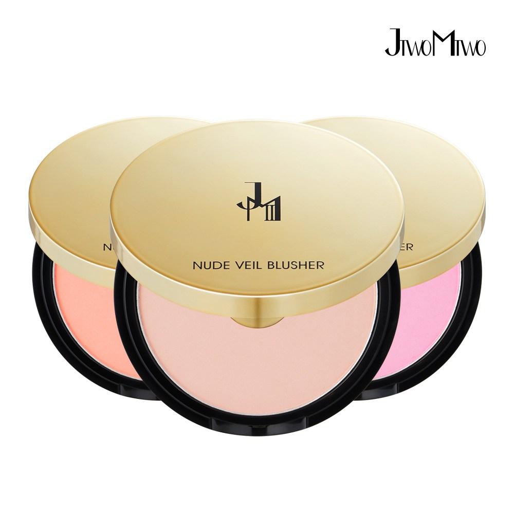 J2M2 Nude Veil Blusher #02 Orange Coral / Pastel Vibrant Watercolor Long Wearing, 02 Orange Coral, 1 шт.