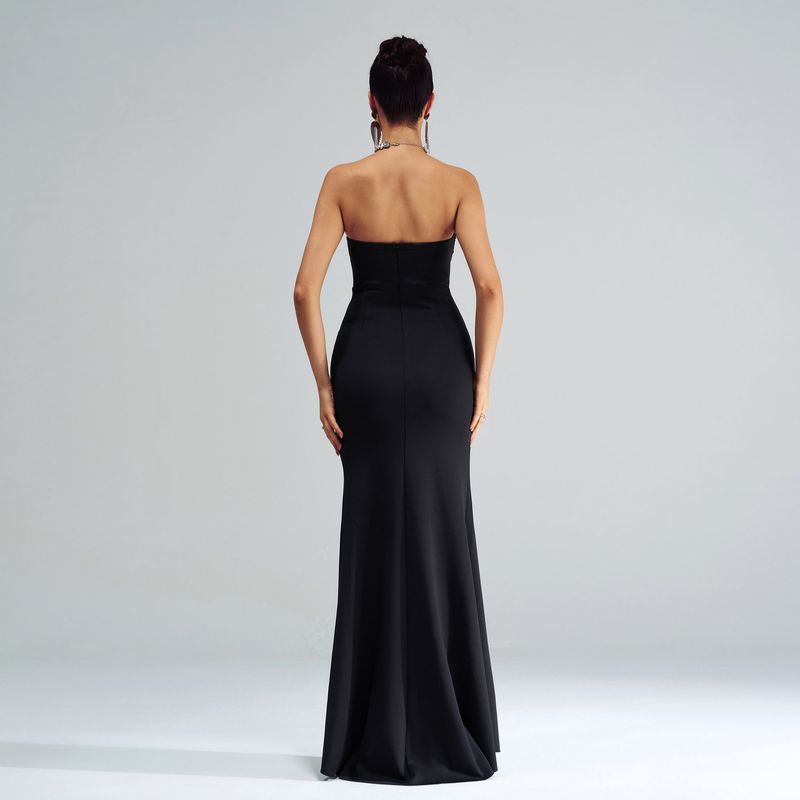 Сексуальное длинное платье без рукавов с V-образным вырезом Maix Party Gown