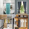 Telescopic Design Shower Curtain Rod Black Expandable Curtain Rod  Bathroom Shower Closet