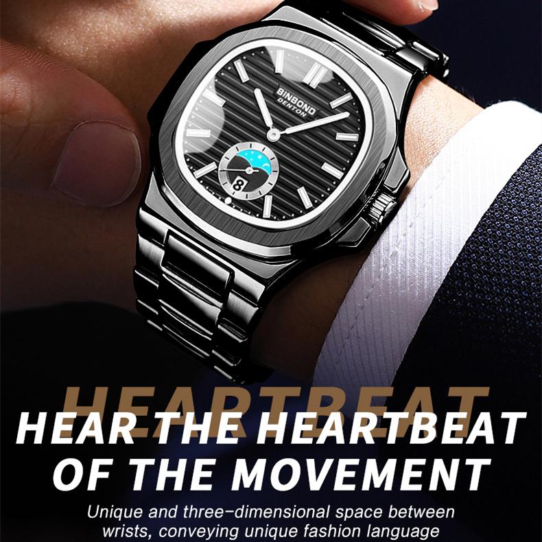 Новые роскошные мужские часы ТОП-бренда с коробкой, ретро-часы, мужские классические деловые водонепроницаемые мужские кварцевые часы для отдыха