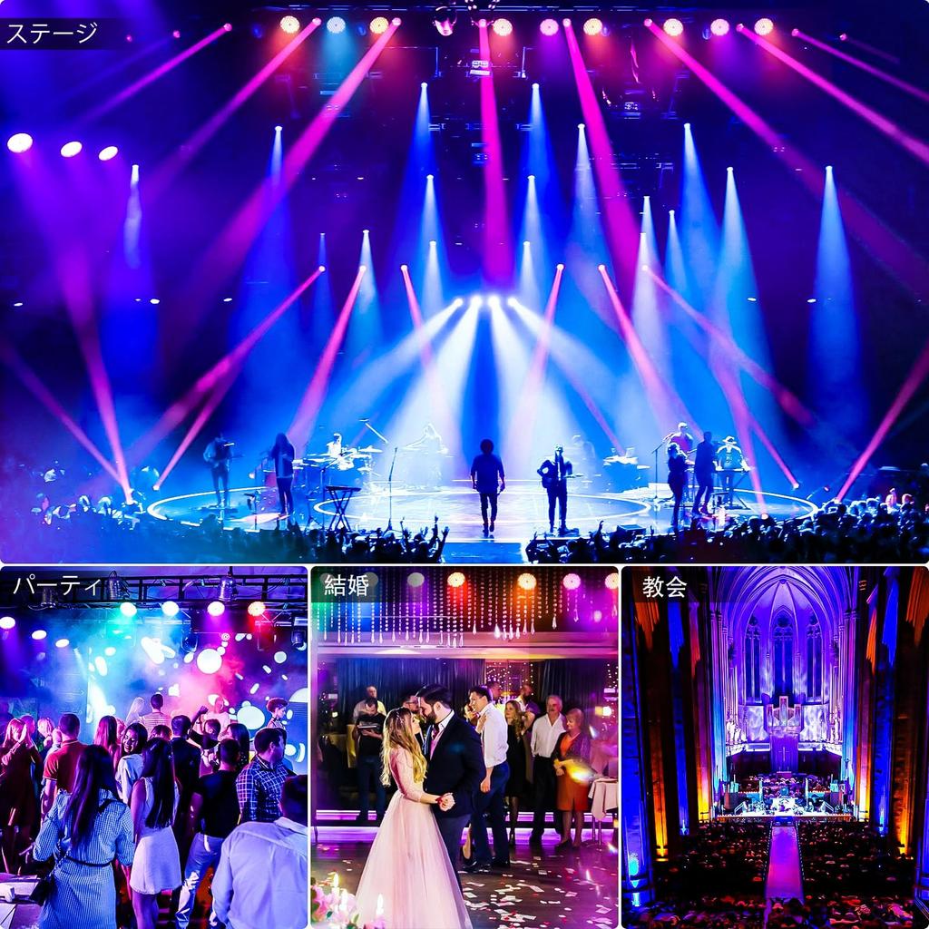 BETOPPER 54x4W 4 In 1 RGBW LED Stage Light Photography Recording Stage Light 5000 Lm Spotlight Dimmable Disco Light Par Light DJ Disco Light for Party