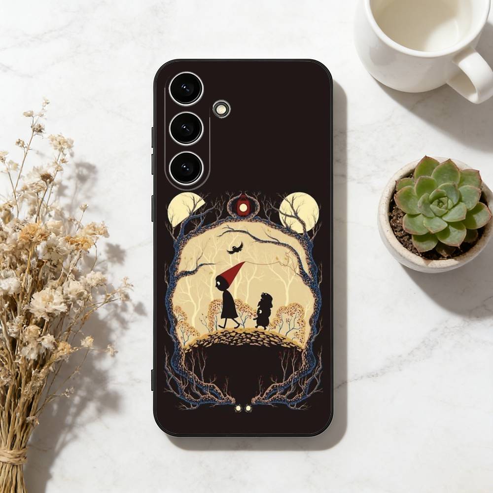 Чехол для телефона Dark Fairy Tale с рисунком «Над садовой стеной» для Samsung Galaxy A73, A72, A71, A70, A53, A52, A51, Другие, Мягкий черный