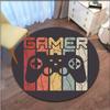 Round Gamer Controller Area Rugs Non -Slip Round Floor Mat Door Mats Carpet For Bedroom Yoga Mat Rugs Living Room