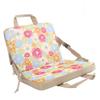 Складной стадионный коврик со спинкой 600D Oxford Fabric Thick Floral Portable Bleacher Chair для детей R