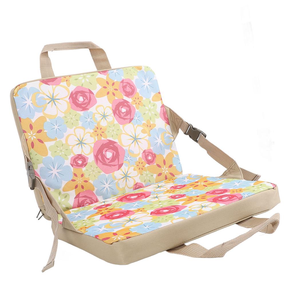 Складной стадионный коврик со спинкой 600D Oxford Fabric Thick Floral Portable Bleacher Chair для детей R