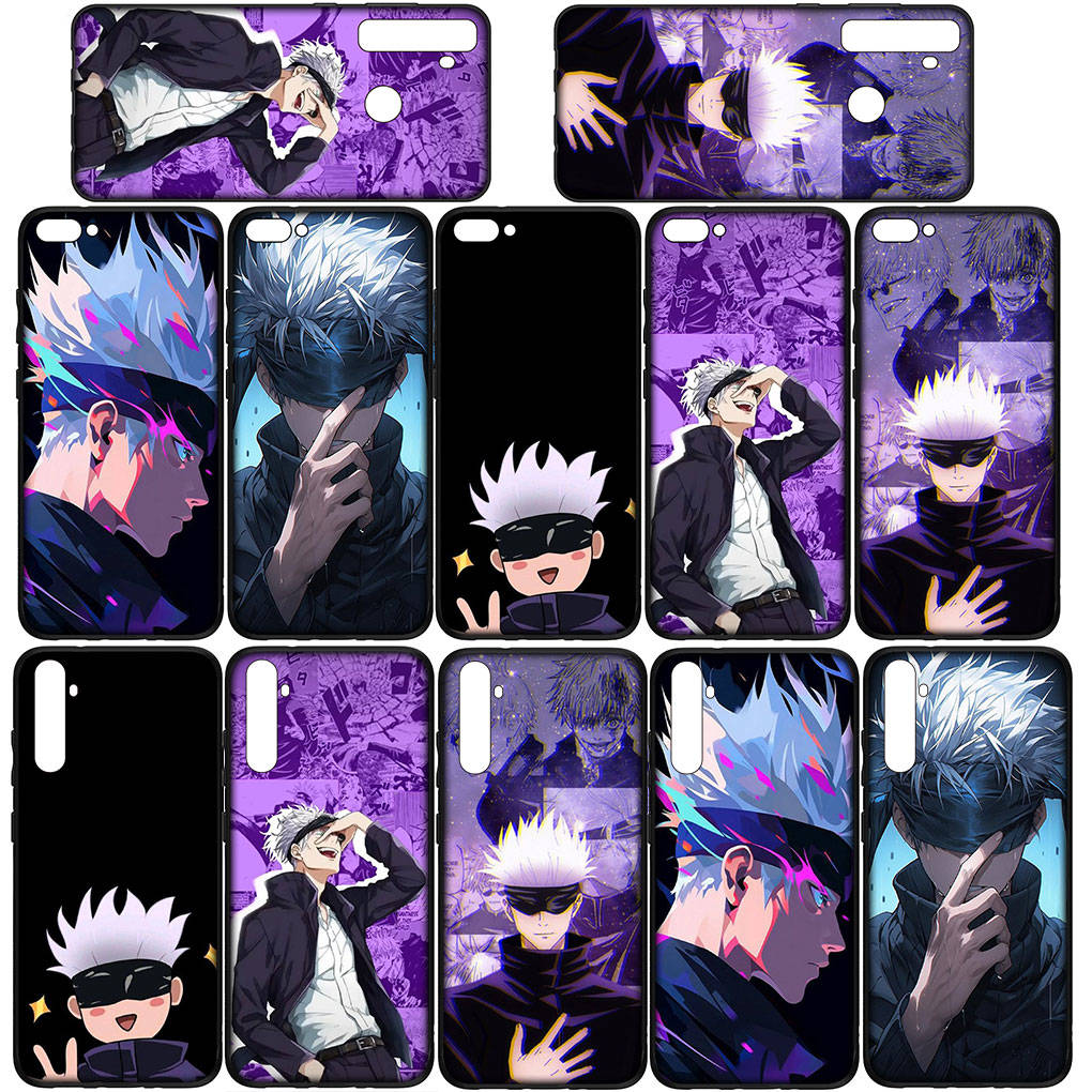 Для iPhone 16 15 Xiaomi Redmi Note 14 13 12 11 Pro Max X 8 16e Samsung Galaxy S25 S24 S23 Moto OPPO Huawei Jujutsu Gojo Satoru Kaisen аниме-чехол для телефона