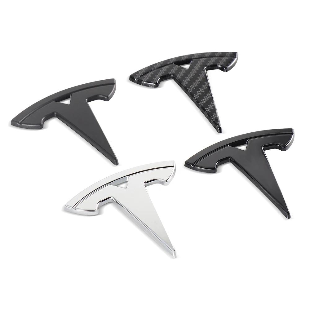 Car Sticker 2025 New Tesla ABS Car Steering Wheel Center Badge Sticker Interior Auto Decoration Decal For Tesla Model 3 Model S