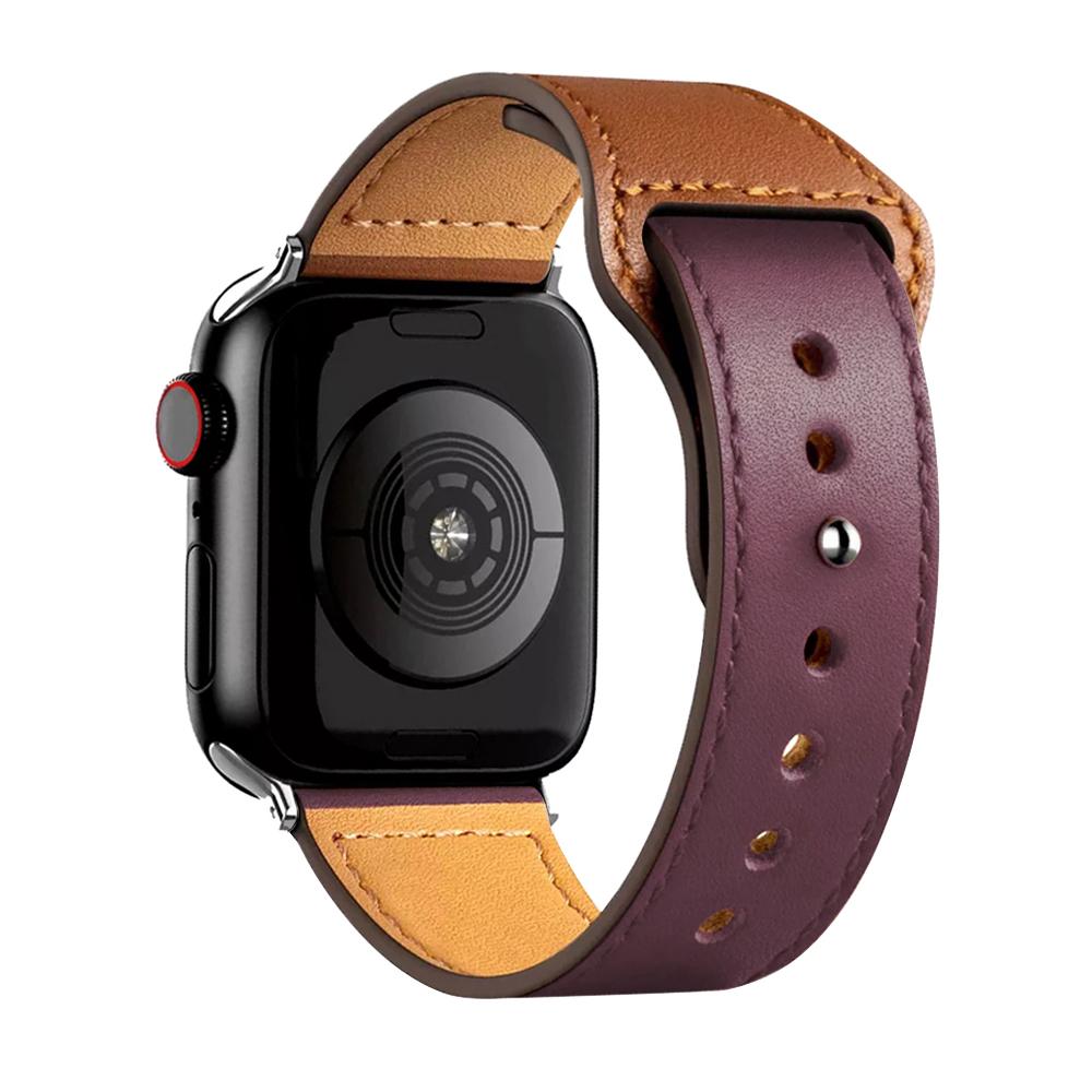 Leather strap For Apple watch band 44mm 45mm 49mm 40mm 42mm 46mm wristband correa bracelet iWatch series 8 9 10 11 SE 7 Ultra 3
